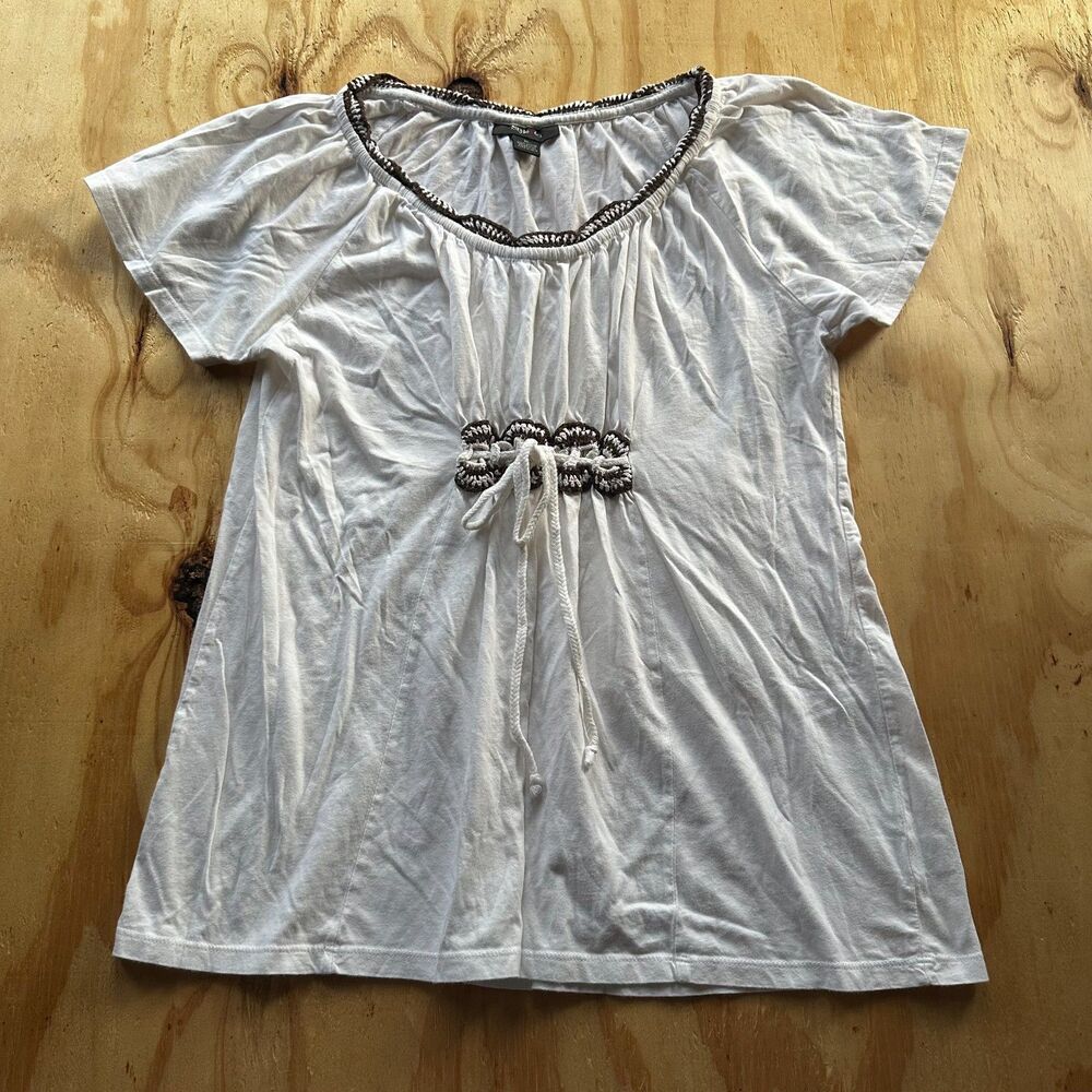 Style & Co White Peasant Top - XL